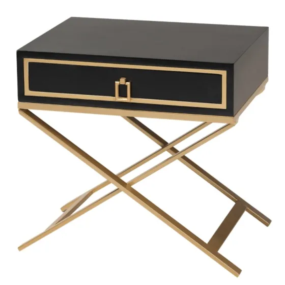 Wood & Gold X-Base Nightstand-Kirkland's Home Best