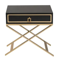Wood & Gold X-Base Nightstand-Kirkland's Home Best