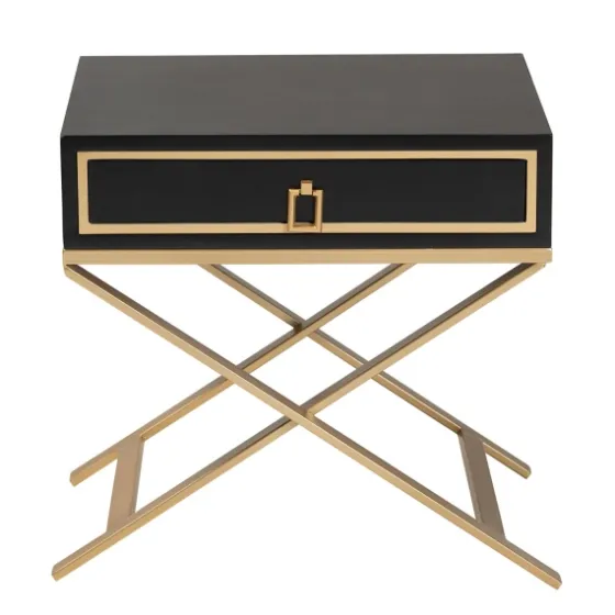 Wood & Gold X-Base Nightstand-Kirkland's Home Best