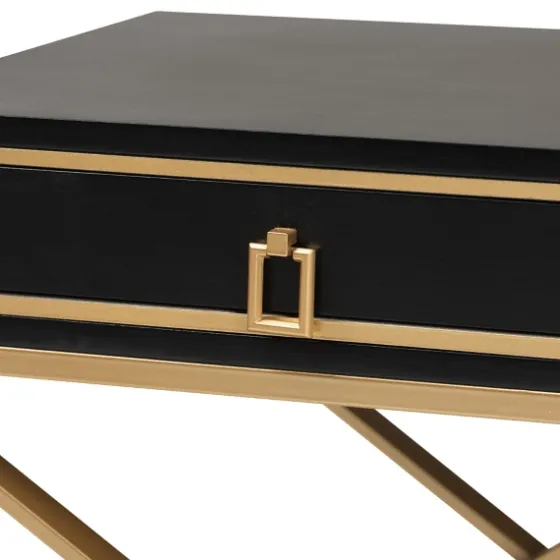Wood & Gold X-Base Nightstand-Kirkland's Home Best