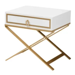 Wood & Gold X-Base Nightstand-Kirkland's Home New