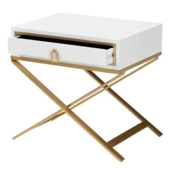 Wood & Gold X-Base Nightstand-Kirkland's Home New