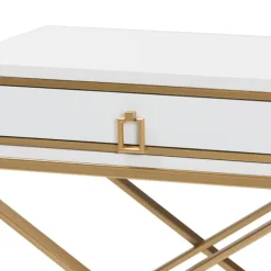 Wood & Gold X-Base Nightstand-Kirkland's Home New