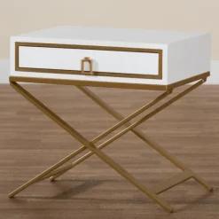 Wood & Gold X-Base Nightstand-Kirkland's Home New