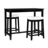 Wood & Upholstered Stools 3-Pc. Dining Set-Kirkland's Home Discount