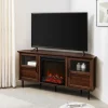 Wood Alcove Doors Led Fireplace Media Cabinet-Kirkland's Home Outlet