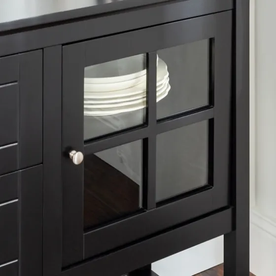Wood And Glass Buffet Cabinet-Kirkland's Home Shop