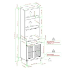 Wood And Glass 2-Door Bar Cabinet-Kirkland's Home Flash Sale