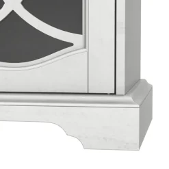 Wood And Glass 4-Door Media Cabinet-Kirkland's Home Clearance