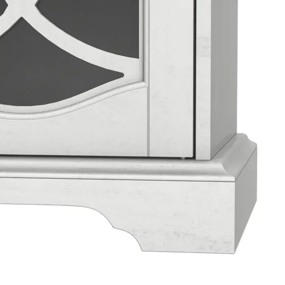 Wood And Glass 4-Door Media Cabinet-Kirkland's Home Clearance