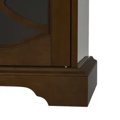 Wood And Glass 4-Door Media Cabinet-Kirkland's Home Flash Sale