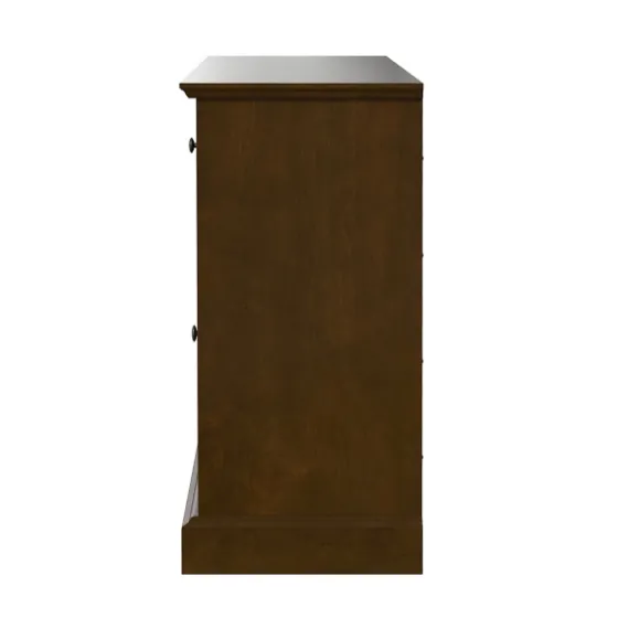Wood And Glass 4-Door Media Cabinet-Kirkland's Home Flash Sale