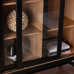 Wood And Glass 8-Shelf Cabinet-Kirkland's Home Hot