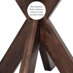 Wood And Glass Top X-Base Accent Table-Kirkland's Home Discount