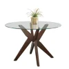 Wood And Glass X-Base Dining Table-Kirkland's Home Sale