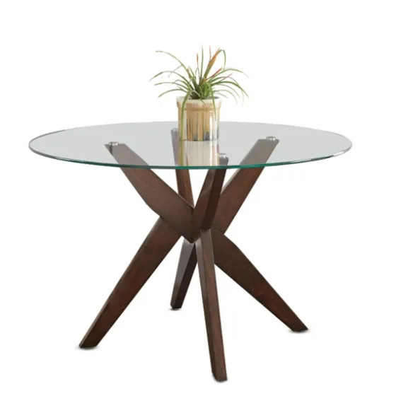 Wood And Glass X-Base Dining Table-Kirkland's Home Sale