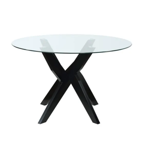Wood And Glass X-Base Dining Table-Kirkland's Home Discount