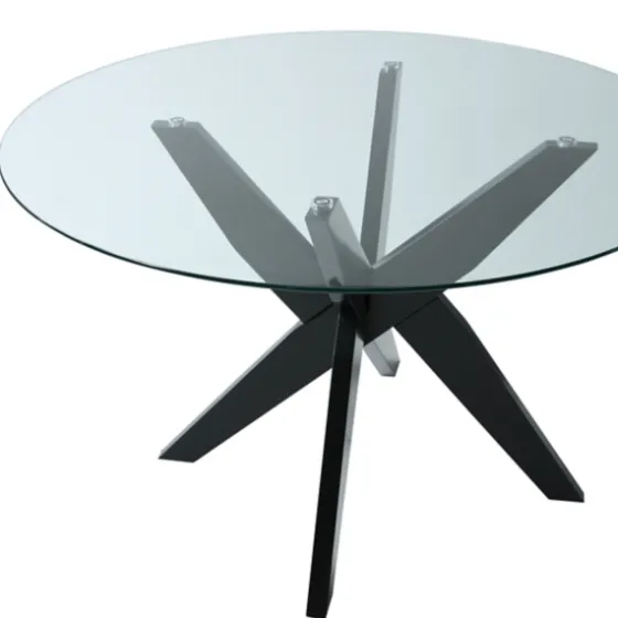 Wood And Glass X-Base Dining Table-Kirkland's Home Discount