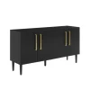 Wood And Gold 4-Door Cabinet-Kirkland's Home New