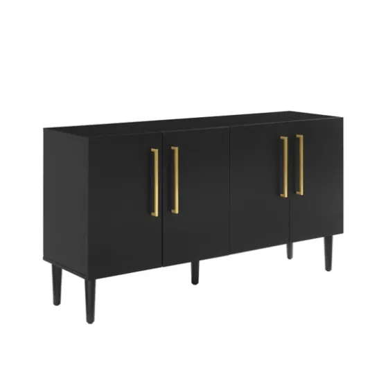 Wood And Gold 4-Door Cabinet-Kirkland's Home New