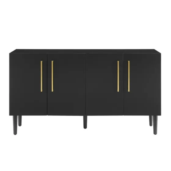 Wood And Gold 4-Door Cabinet-Kirkland's Home New