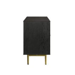 Wood And Gold Paneled 2-Door Tv Stand-Kirkland's Home Sale
