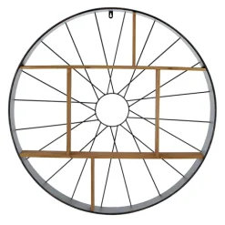 Wood And Iron Bicycle Wheel Shelf-Kirkland's Home Outlet