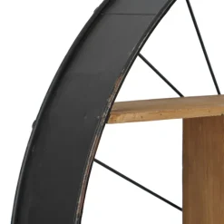 Wood And Iron Bicycle Wheel Shelf-Kirkland's Home Outlet