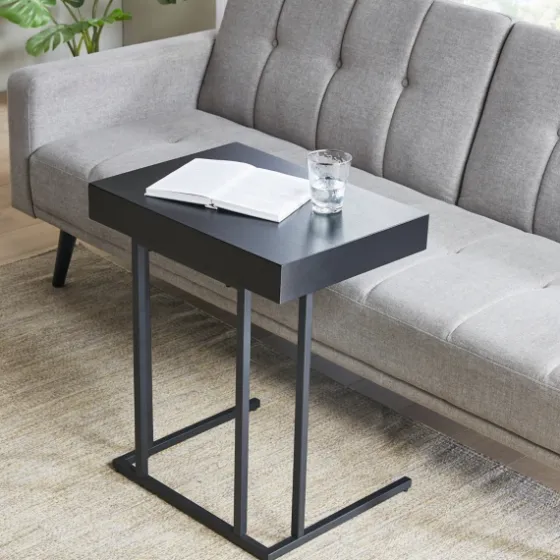 Wood And Metal C-Frame Accent Table-Kirkland's Home Discount