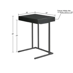 Wood And Metal C-Frame Accent Table-Kirkland's Home Discount