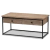 Wood And Metal 2-Drawer Coffee Table-Kirkland's Home Cheap
