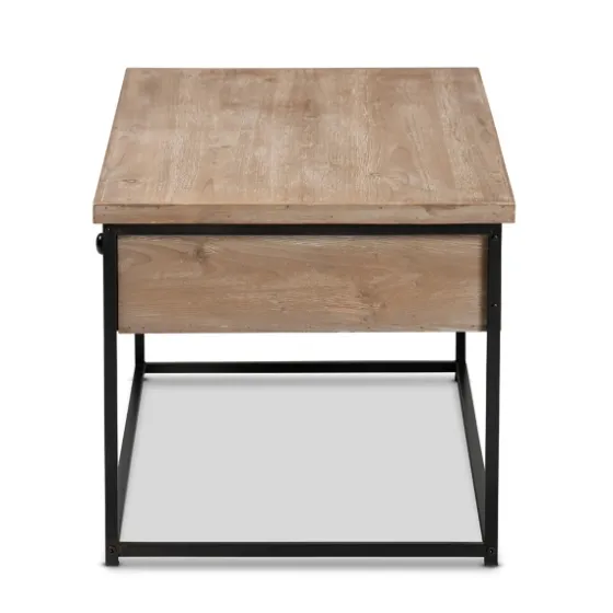 Wood And Metal 2-Drawer Coffee Table-Kirkland's Home Cheap