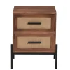 Wood And Metal 2-Drawer Nightstand-Kirkland's Home Cheap