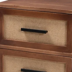 Wood And Metal 2-Drawer Nightstand-Kirkland's Home Cheap