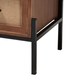 Wood And Metal 2-Drawer Nightstand-Kirkland's Home Cheap