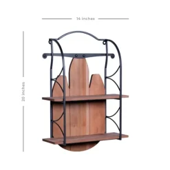 Wood And Metal Farmhouse Sled Wall Shelf-Kirkland's Home Sale