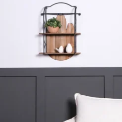 Wood And Metal Farmhouse Sled Wall Shelf-Kirkland's Home Sale