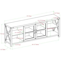 Wood And Metal Farmhouse Tv Stand-Kirkland's Home Flash Sale