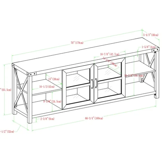 Wood And Metal Farmhouse Tv Stand-Kirkland's Home Flash Sale