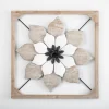 Wood And Metal Flower Ii Framed Wall Plaque-Kirkland's Home Best Sale
