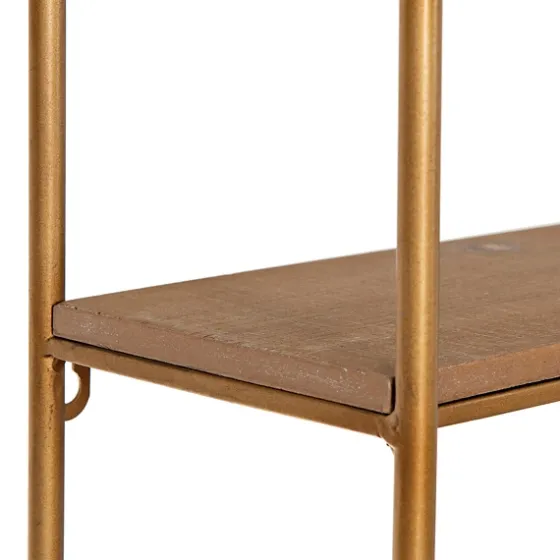 Wood And Metal Gold Wall Shelf-Kirkland's Home Discount
