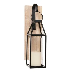 Wood And Metal Hanging Lantern Sconce-Kirkland's Home Best Sale