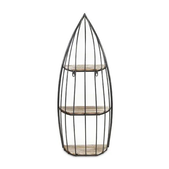 Wood And Metal Row Boat Wall Shelf-Kirkland's Home Outlet