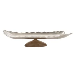 Wood And Metal Scalloped Rim Tray-Kirkland's Home Cheap