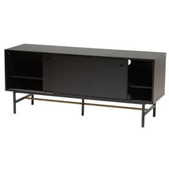 Wood And Metal Sliding Door Tv Stand-Kirkland's Home Store
