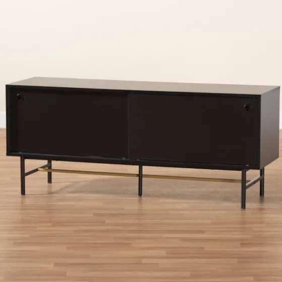 Wood And Metal Sliding Door Tv Stand-Kirkland's Home Store