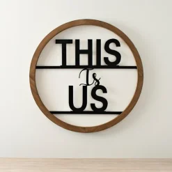 Wood And Metal This Is Us Round Plaque-Kirkland's Home Fashion