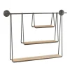 Wood And Metal Three-Tier Side Modern Wall Shelf-Kirkland's Home Best
