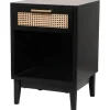Wood And Natural Rattan Drawer Nightstand-Kirkland's Home Online