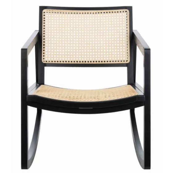 Wood And Natural Rattan Rocking Chair-Kirkland's Home Best Sale